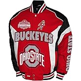 Franchise Club Mens Ohio State Buckeyes 2024 National Champions Commemorative Twill Jacket