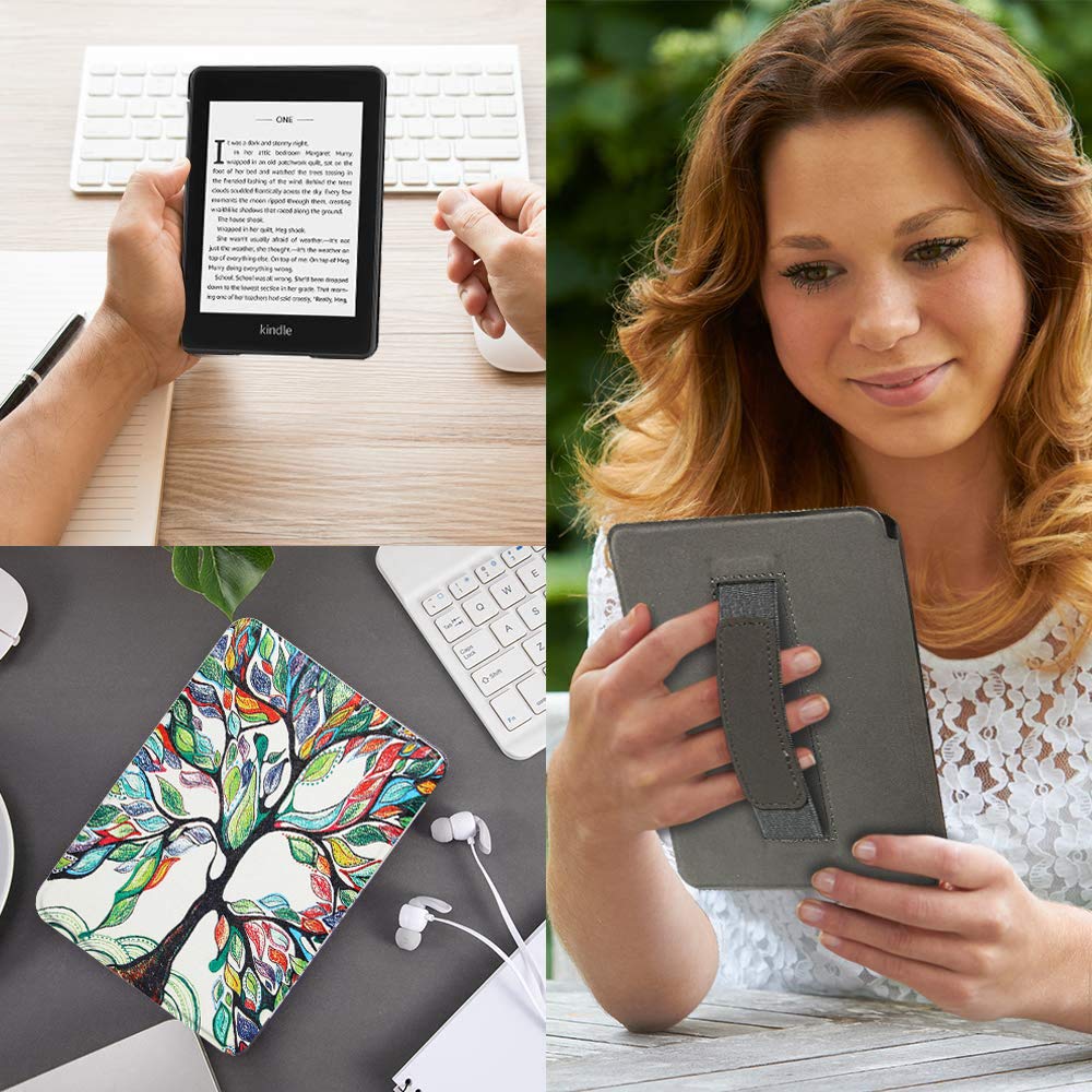 SCSVPN Case for Kindle 10th Generation - 2019 Release(Model No.: J9G29R) - Slim Premium PU Leather Smart 6‘’ Cover with Hand Strap, Auto Sleep/Wake - [NOT Fit Kindle Paperwhite or Kindle Oasis]
