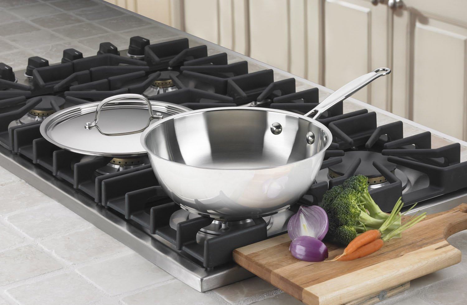 Cuisinart 735-24 Chef's Classic Stainless 3-Quart Chef's Pan with Cover: Kitchen & Dining