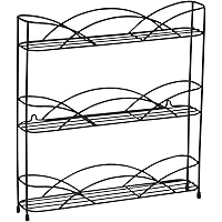 Spectrum Diversified Countertop 3-Tier Rack Kitchen Cabinet Organizer or Optional Wall-Mounted Storage, 3 Spice Shelves…