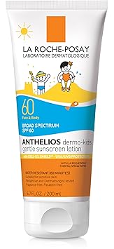 La Roche-Posay Anthelios Kids Sunscreen for Face and Body SPF 60 with Antioxidants and Vitamin E, 6.76 Fl. Oz.