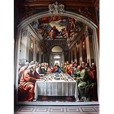 DIY Diamond Painting Last Supper Diamond Art Kits for Adults, Party Diamond Art Paintings Kits, Round Drill Diamond Painting Kits for Adults, 5D Gem Art Crafts Kits, Hobbies for Women 12x16inch