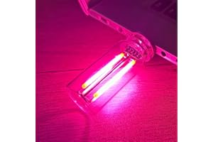 FACISACO USB Retro Car Lamps, USB LED Car Interior Atmosphere Lights, Car USB Atmosphere Light, USB Automotive Night Lamps,Plug-in USB Automotive Light, Mini LED Bulb Lamp for Car, Bedroom, Hallway (Pink)