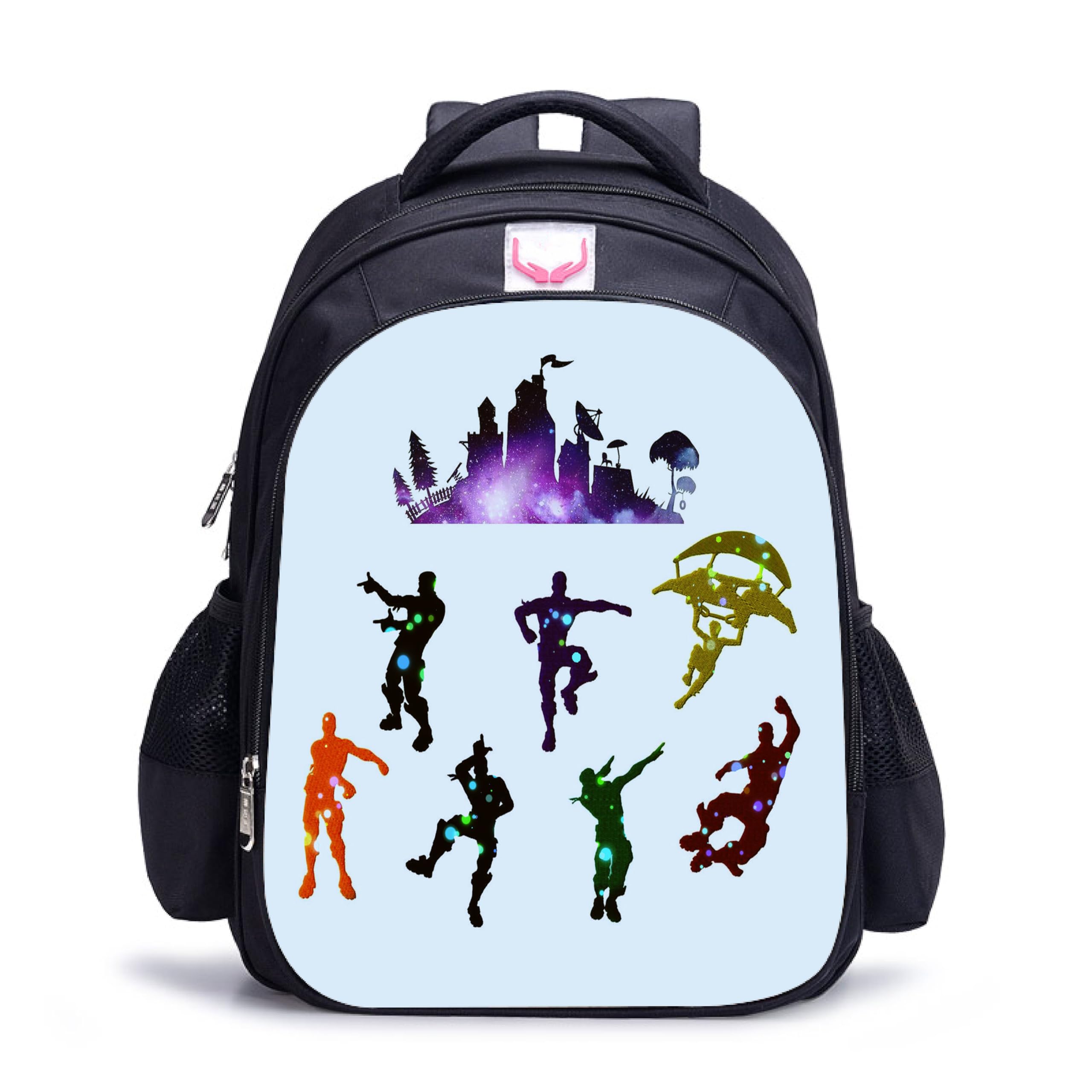 Ufardy School Rucksack for Boy and Girls, Video Game Topic Prmium School Backpack Bags (Light Blue)