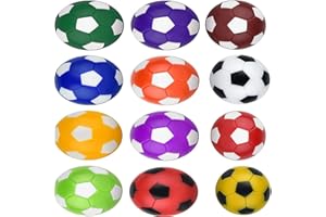 CAVLA 12 Pack Foosball Table Replacement Foosballs, Mini Colorful 36mm Official Tabletop Game Ball, Soccer Game Table Soccer 