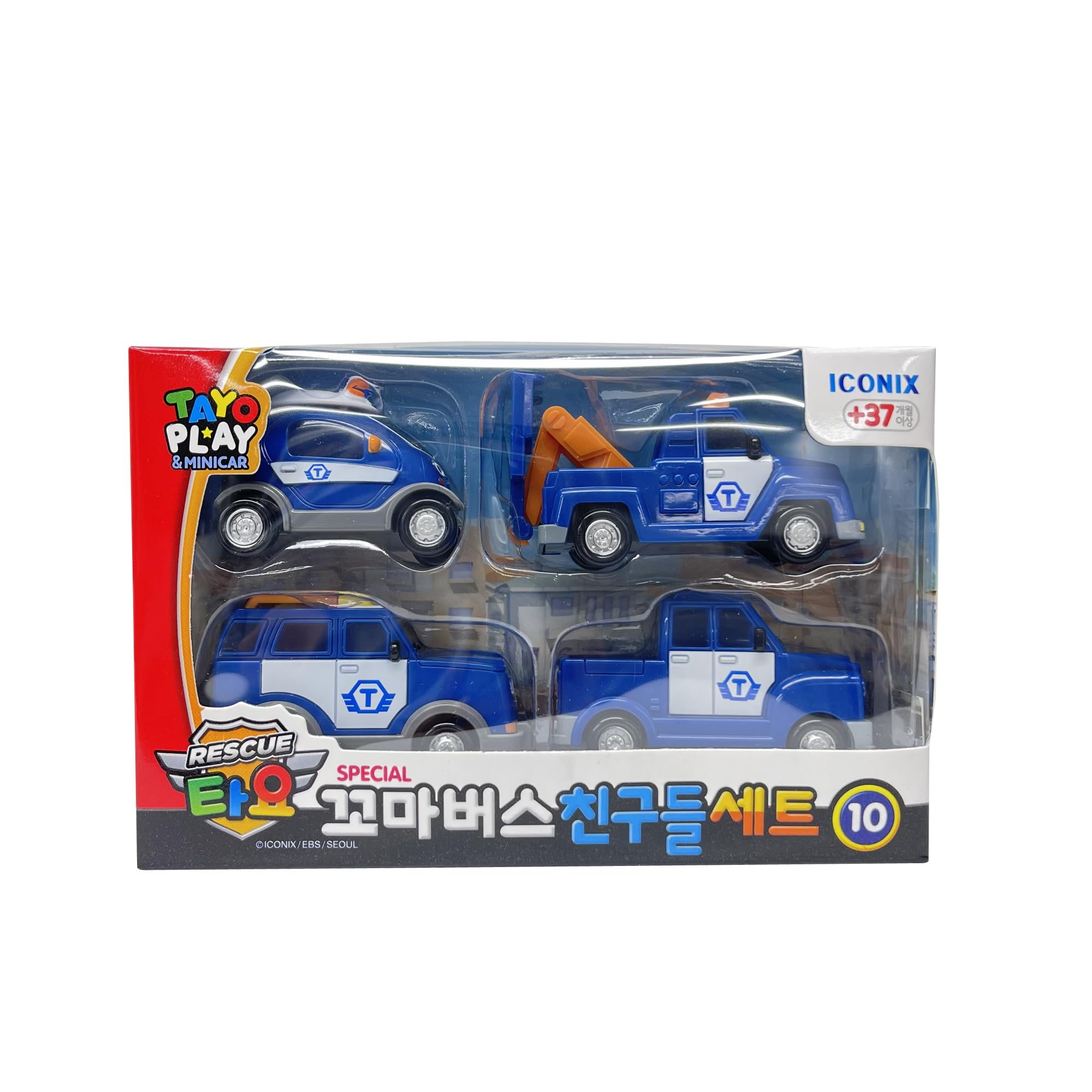 Tayo Rescue Minicars Play Set - Toys for Children