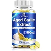 Aged Garlic Extract &ndash; Odorless Organic Garlic Supplement - 150 Softgels | Supports Immune Health &amp; Heart Function, 2 Years Matured for Antioxidant Wellness, Natural Herbal Supplements, Non-GMO