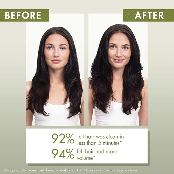 KLORANE DRY SHAMPOO WITH OAT MILK, FOR DARK HAIR, NATURAL TINT, ALL HAIR TYPES, PARABEN & SULFATE-FREE, JUMBO SIZE, 5.4 OZ.