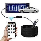 Programmable Scrolling LED Car Sign, Flexible USB