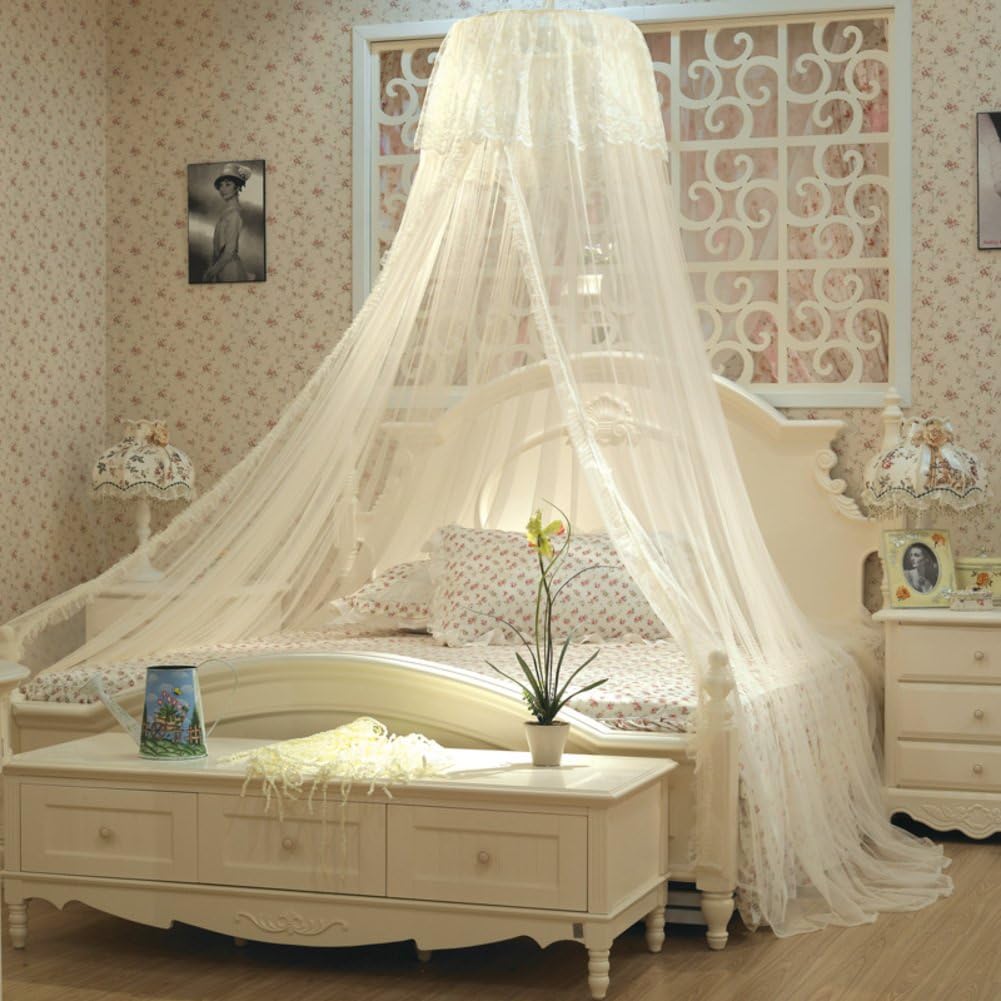 Mosquito net queen size bed peaceful sleep insect repellent-Beige 135x200cm(53x79inch)