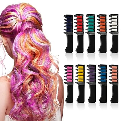 Tagaremuser Peine De Tiza Para El Cabello Temporal Color
