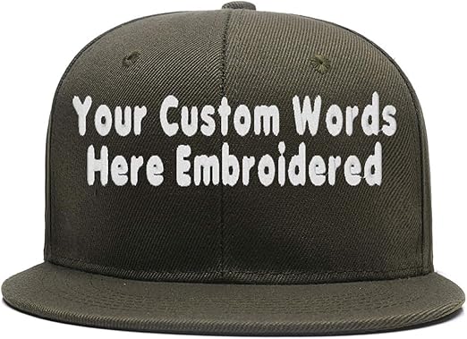 custom flat brim snapback hats