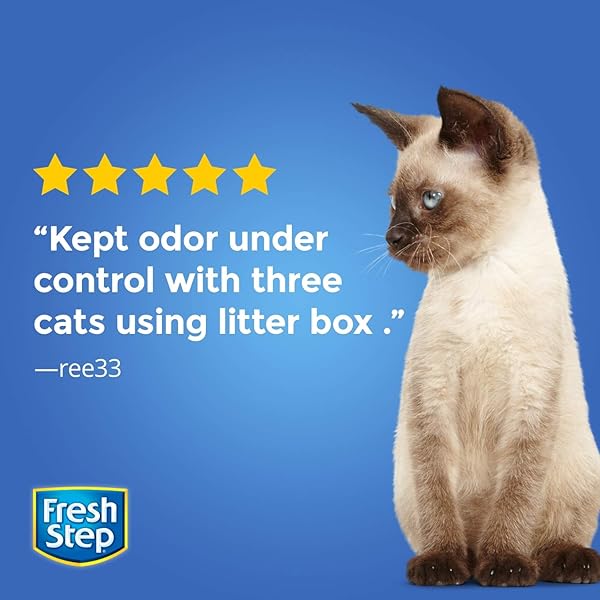FRESH STEP MULTI-CAT EXTRA STRENGTH SCENTED LITTER WITH THE POWER OF FEBREZE, CLUMPING CAT LITTER, 14 POUNDS (PACKAGE MAY VARY)