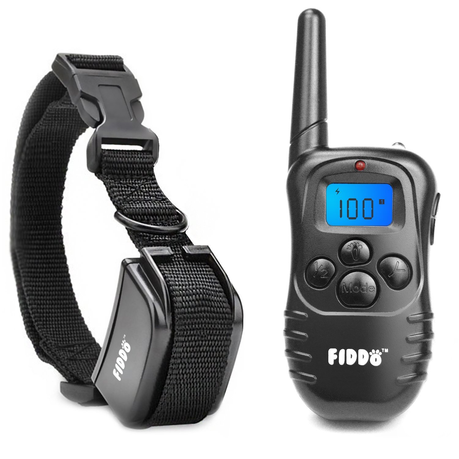 Fiddo Electric Dog Collar 330 Yards Remote Dog Training E-Collar With Beep/Vi.. 25