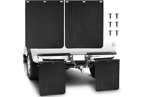 URMECCH Heavy Duty Rubber Mud Flaps Universal Splash Guards for Car Mudguards Pickup Vans RV SUV Trailer Off-Road Tire Wheel Mudflap 15"x12" 2 Pack
