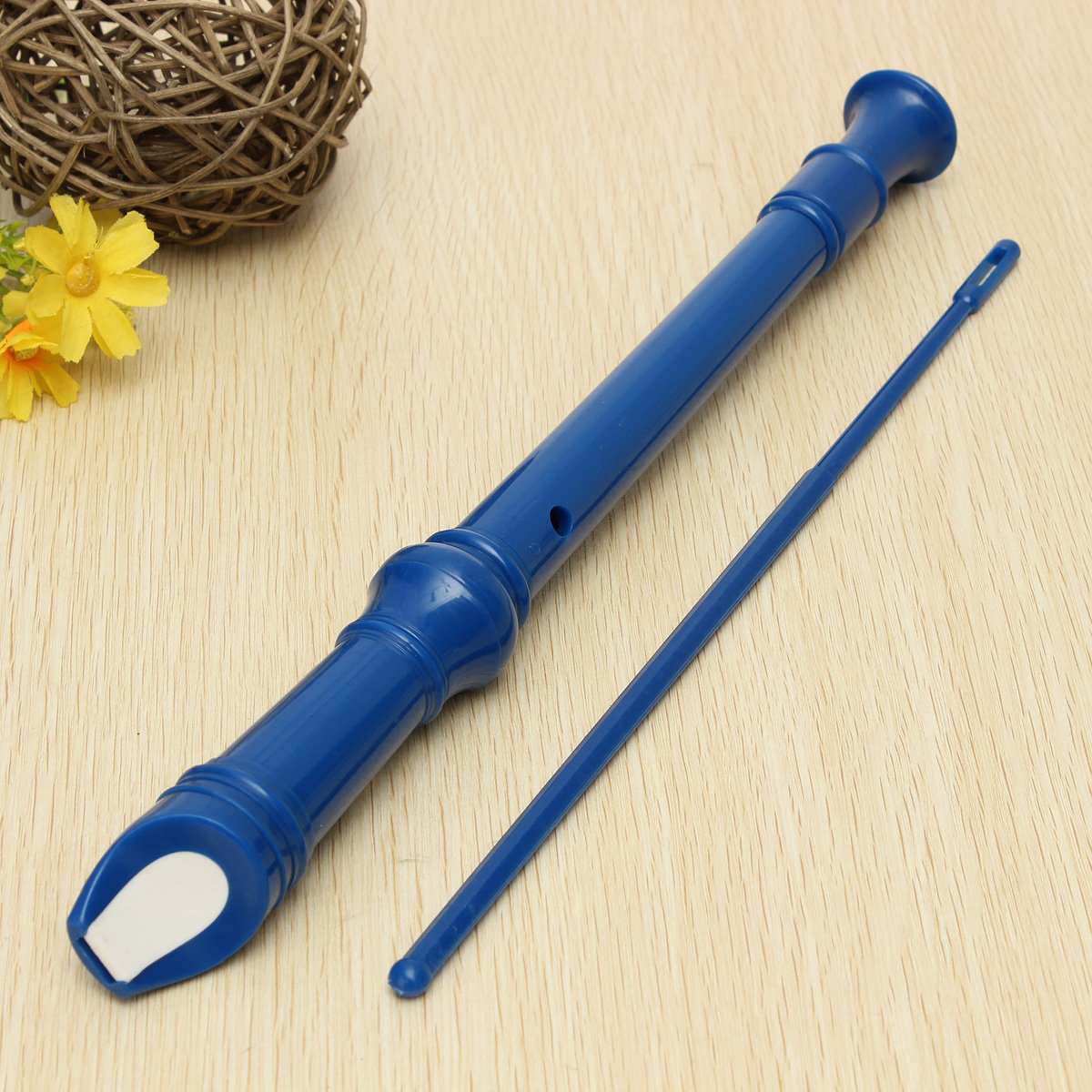 KINGSO 8Hole Soprano Descant Recorder With Cleaning Rod + Case Bag