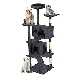 FDW Cat Tree Tower 62in Multi-Level Durable Cat