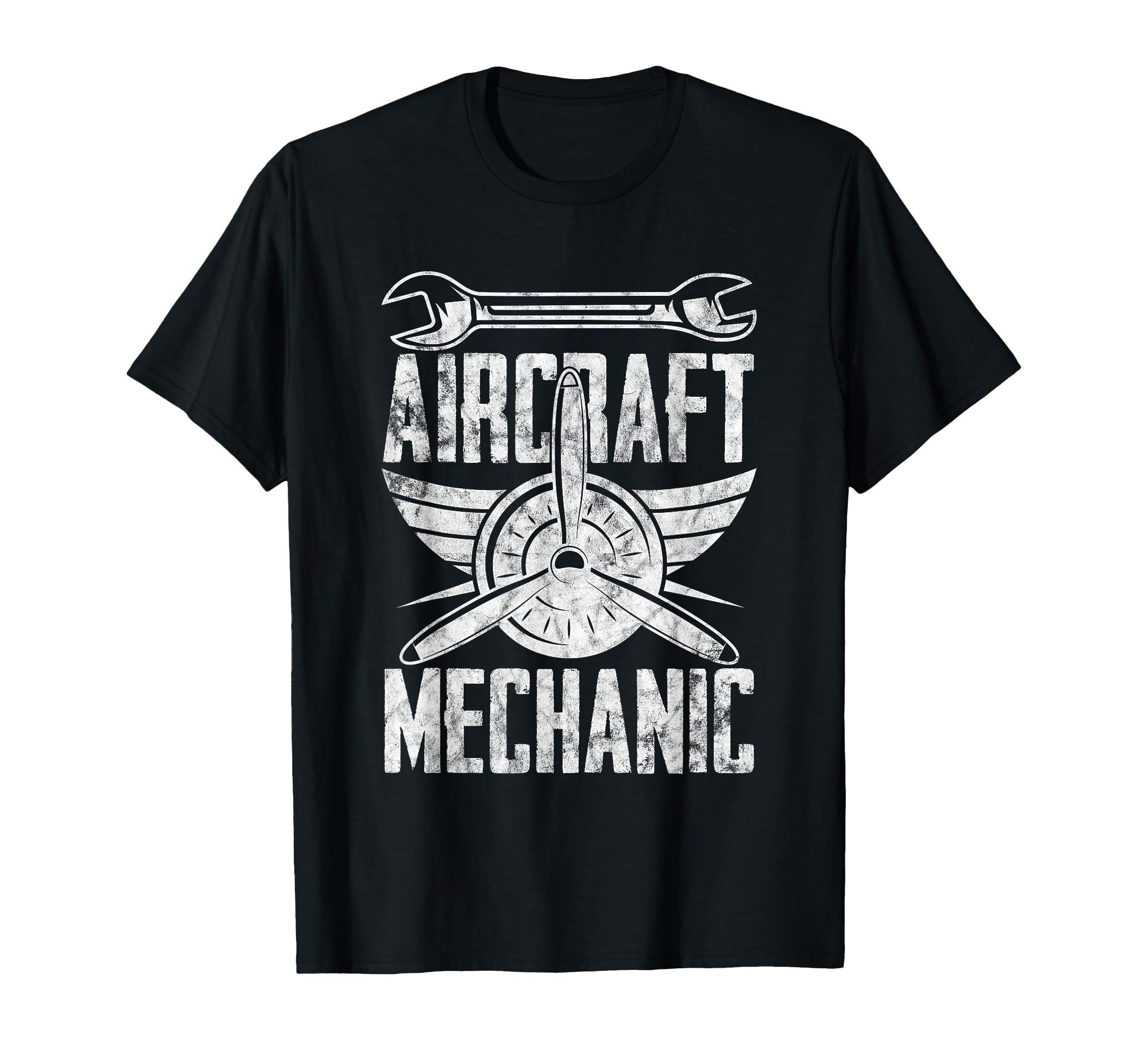 Aircraft Mechanic Logo Badge Aviation T-Shirt