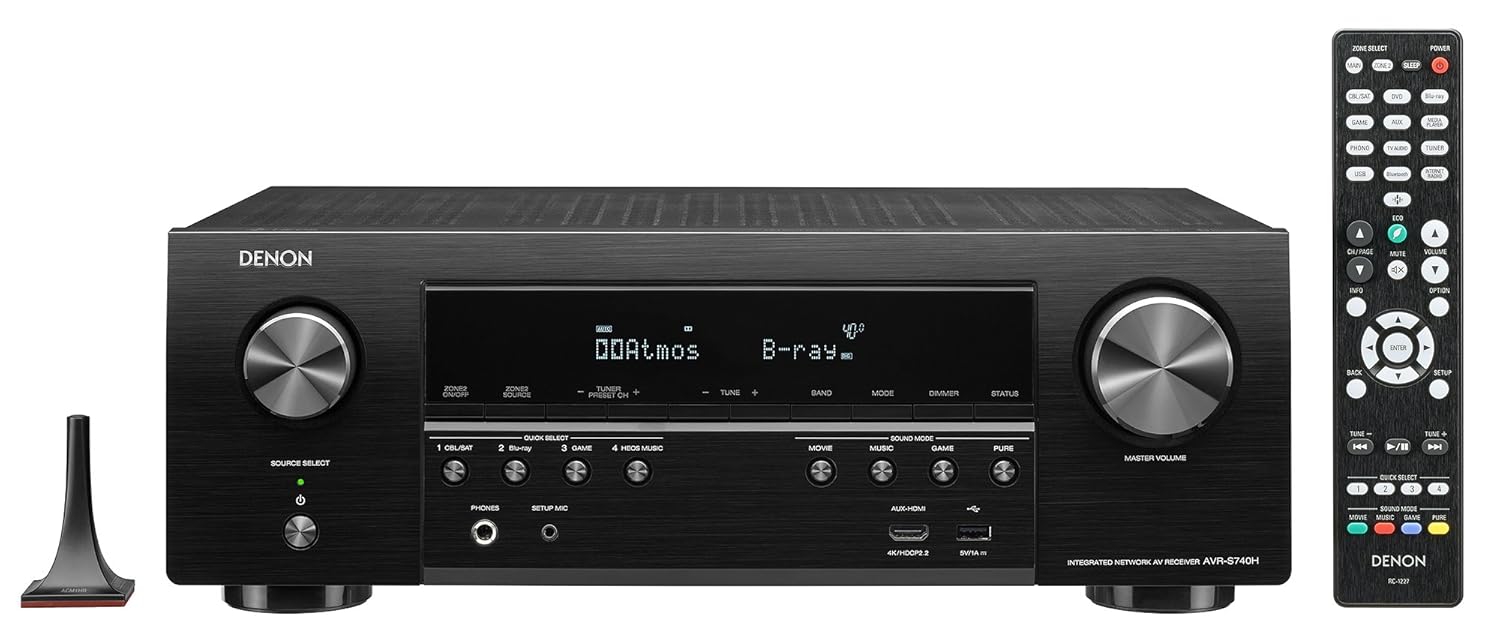 Denon AV Receivers Audio & Video Component Receiver, Black (AVRS740H)