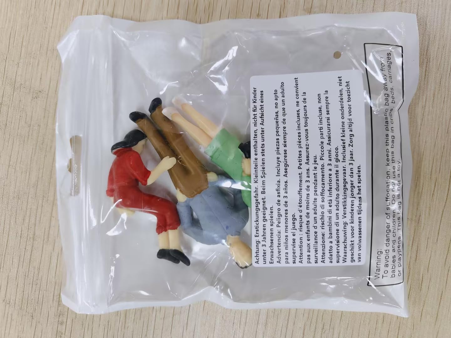 Namalu 14 Pcs 1: 25 Scale Miniature People Figurines Mini Architectural Plastic Small Dollhouse Figures Tiny Painted Model Train People for Projects Diorama Village (Mixed Color)