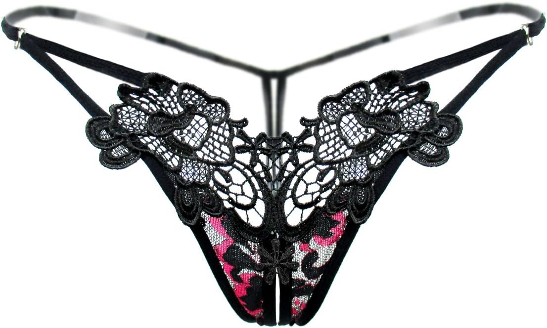 Women Sexy Panties Cheeky Floral Y-Back G-String