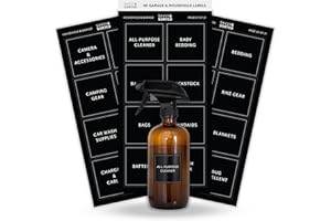 SAVVY & SORTED Organizing Labels for Storage Bins, 181 Preprinted Household & Garage Sticker Labels for Containers, Office and Home Organization Essentials