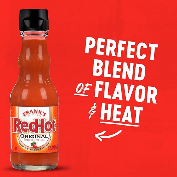 FRANK’S REDHOT ORIGINAL HOT SAUCE (KETO FRIENDLY), 5 FL OZ