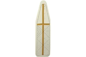 Household Essentials Deluxe Ironing Board Replacement Pad and Cover, Sewing Guide Pattern, Cream