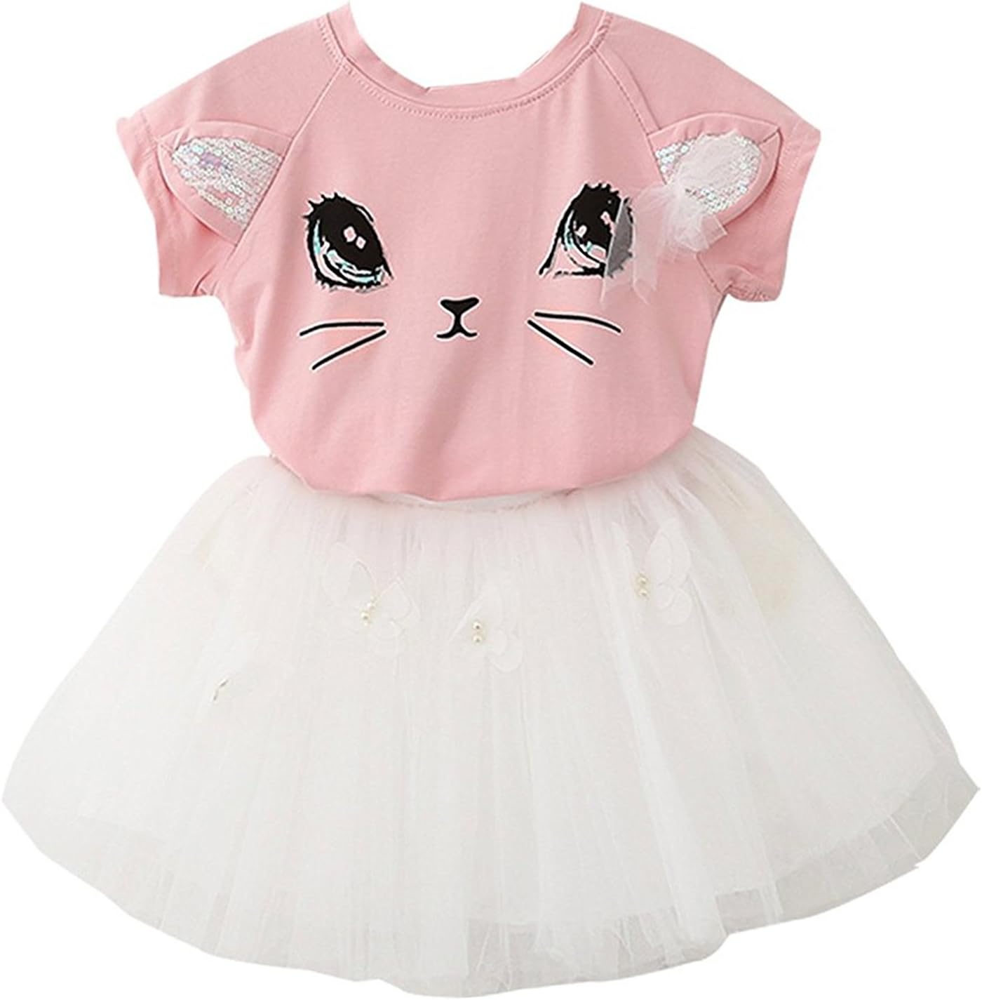 Adorable Toddler Baby Girls Clothes Set Long Sleeve T-Shirt and Pants Outfit Fall Clothes