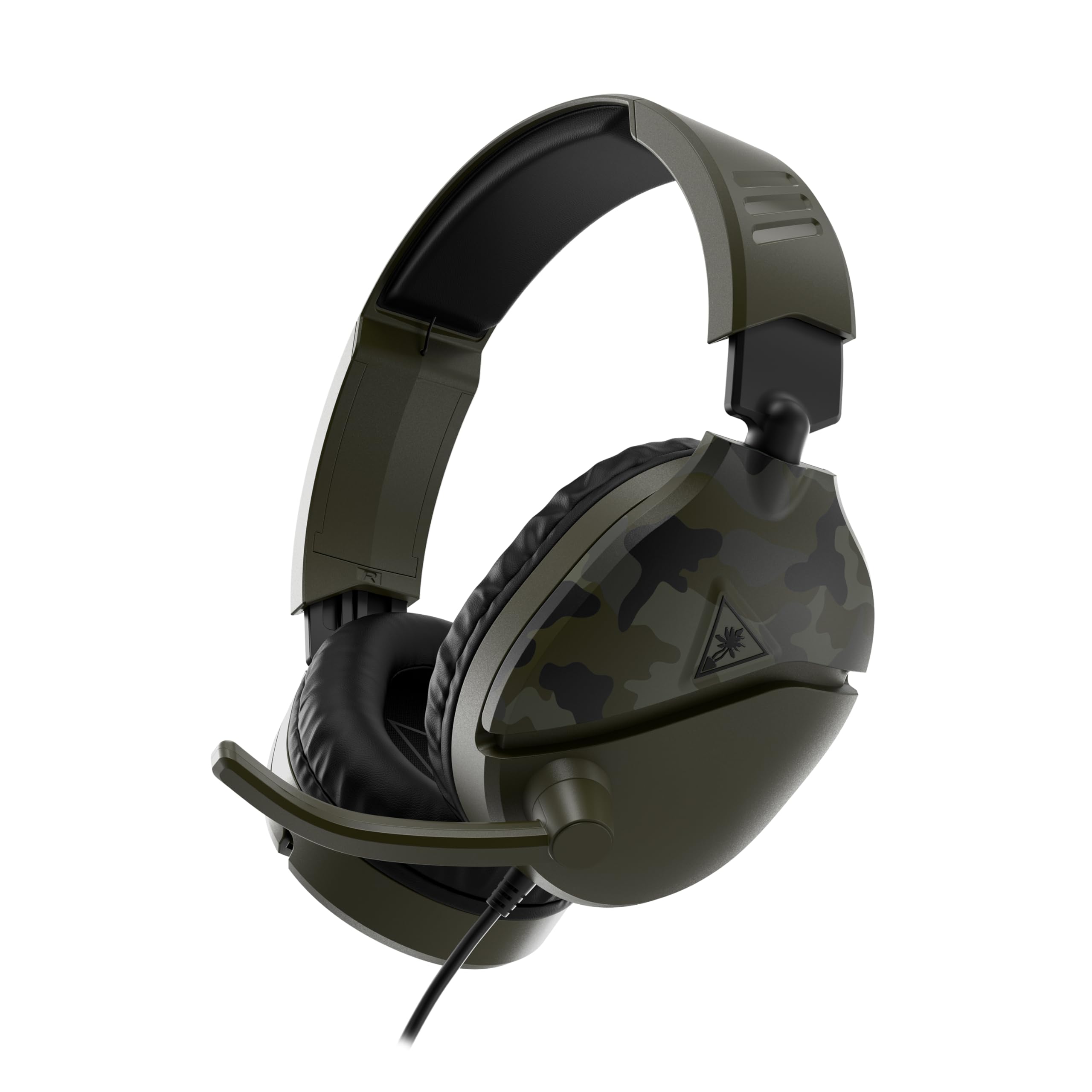 Turtle Beach Recon 70 Camo Green Wired Multiplatform Gaming Headset for PS5, PS4, Xbox Series X or S, Xbox One and Mobile with 3.5mm Wired Connection, Flip-to-Mute Mic, 40mm Speakers