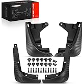 A-Premium Mud Flaps Compatible with Tesla Model 3 Highland 2024 | No Drilling Required Splash Guards with Installation Hardware Accessories, Set of 4 Front and Rear Mudguards