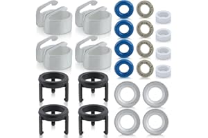 MOTOALL 06J998907A Engine Fuel Injector Seal Repair Kit for A3 A4 A5 Q3 TT Quattro Pack of 4