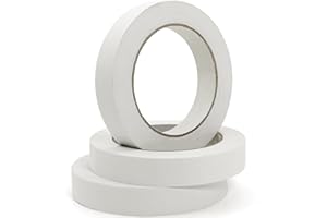 NUFIWRA 164 Yards Freezer Tape, Writable Surface, Low Temperature Resistance, Easy Tear and Residue-Free Removal, Ideal for Food Containers and Refrigerators, Includes 3 Rolls, Each 0.79 Inch by 54.68 Yards