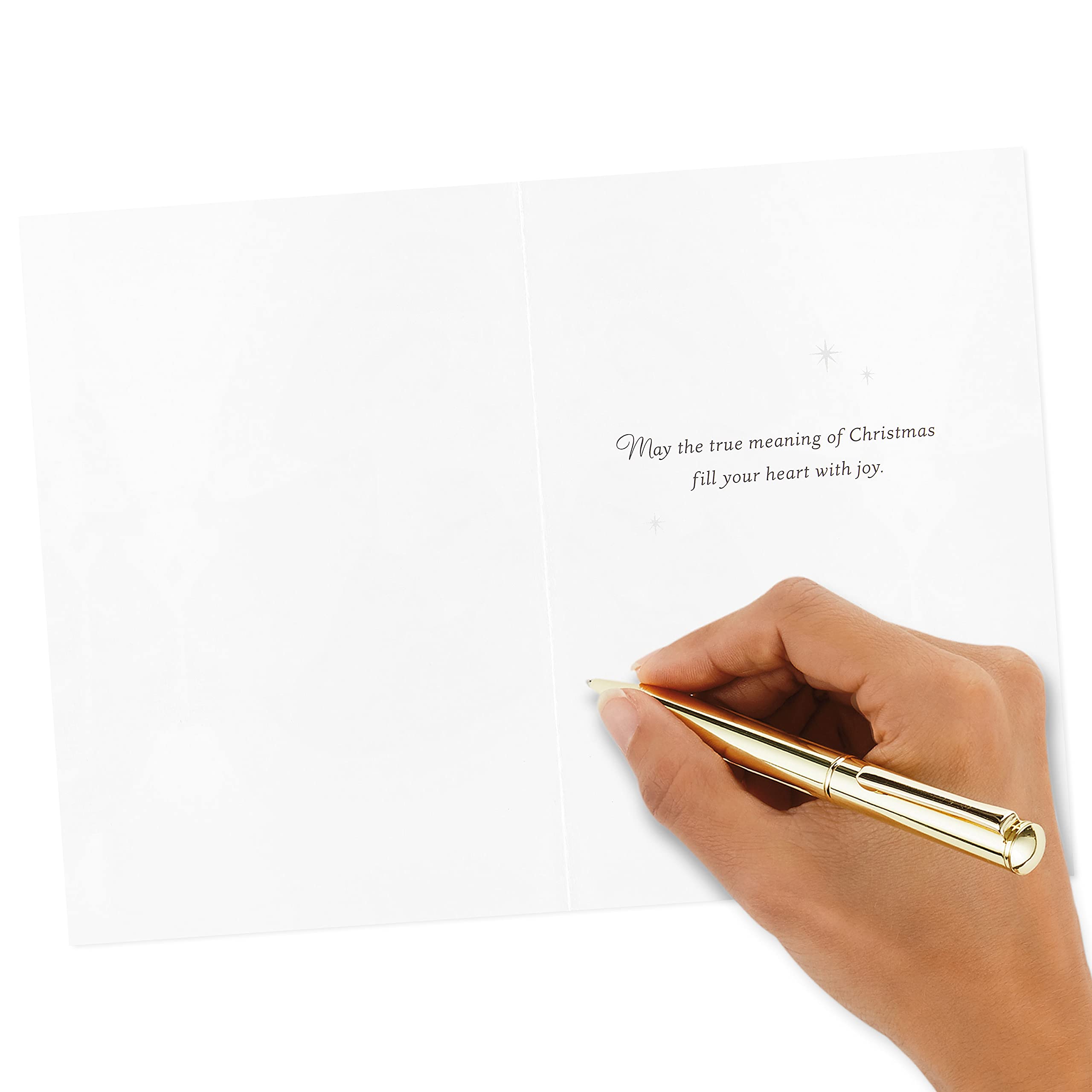 Hallmark Boxed Christmas Cards Assortment, Festive Foil (40 Cards and Envelopes)