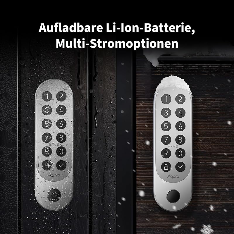Smart Lock U200 mit Apple Home Key, Matter Over Thread, Schwarz