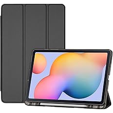 ProCase Cover for Galaxy Tab S6 Lite 10.4 Case 2024 2022 2020 with S Pen Holder(SM-P620/P625/P613/P619/P615/P610), Trifold St