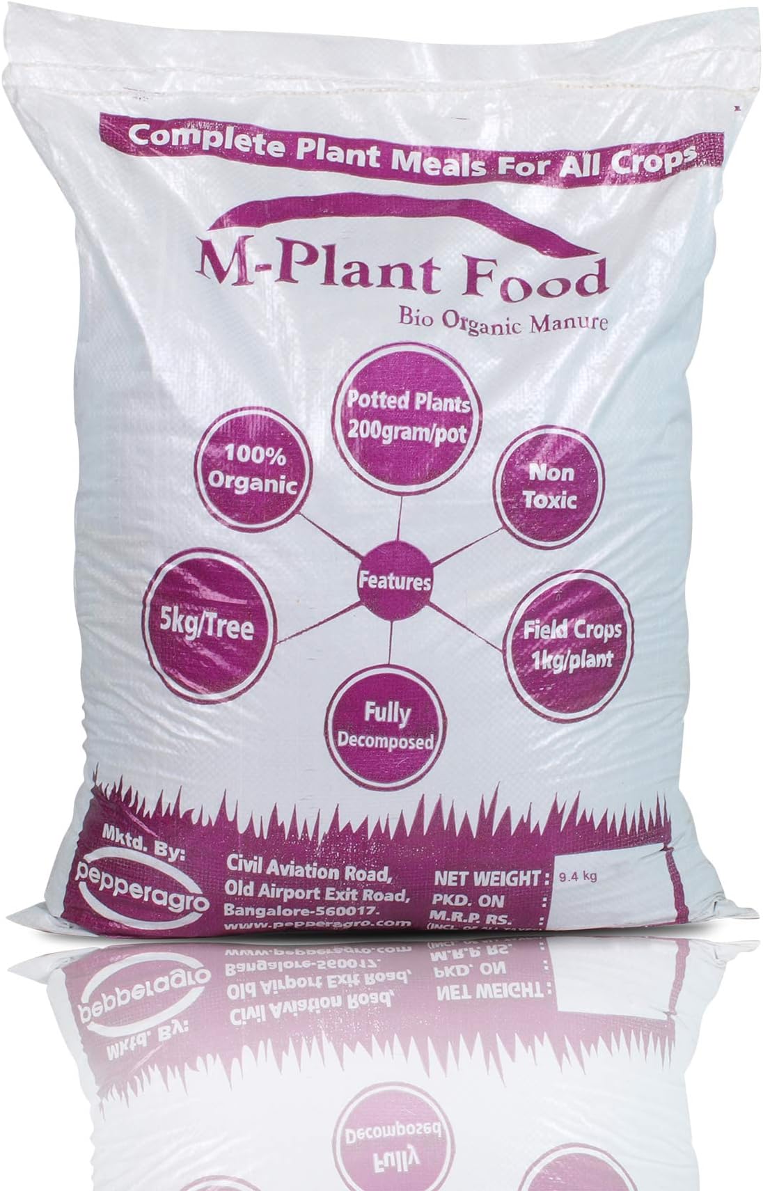 M-Plant Food Organic Manure Compost Rose Mix, 9.4Kg