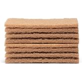 Full Circle Walnut Shell Scour Pads, Pack of 8, Powerful, Safe for Nonstick | Non-scratch and made with plant-based, recycled materials for eco-friendly scrubbing.
