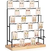 AJINGSHANG Jewelry Display for Vendors, 36 Hooks Earring Stand for Selling, Earring Holder Organizer for Earring Cards, Bracelets, Rings, Necklaces, Keychains Retail