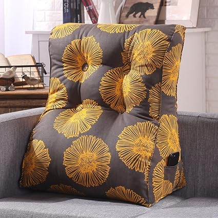 Haoly Coton Toile Stereo Coussin Coussin Avec Housse Amovible Coton Dossier De Lecture Pour Canape Lit Reste Grand Coussin Throw Pillow K 55x30x60cm 22x12x24inch Amazon Fr Cuisine Maison