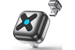 Ultra Mini Android Auto & CarPlay Wireless Adapter, Latest A9 Chip 5.8GHZ WiFi, 5.4 Bluetooth, 3-5s Auto Connect, USB-C/USB-A