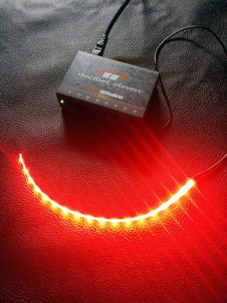 12" Pedalboard LED Strip Red