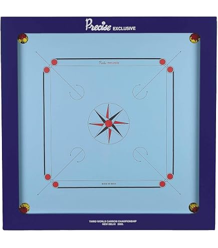 Indiabazaar Carrom Board Game Carrom Coins Striker Rule Book 34 5 X 34 5 Large Wooden Carrom Board Set Waterproof