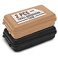 2 Pcs Small Hard Case with Foam – 4.92 x 2.95" Small Waterproof Box, Geocache Containers – Partially Waterproof Case with Foam | Secure Closure, Durable Plastic, Antistatic Padding, for Universal Use