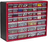 Akro-Mils 10144 44-Drawer Plastic Storage Cabinet Red 50.8cm W x 16cm D x view 9