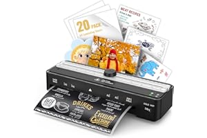 KEJECTOR Laminator Machine, 9 Inch with 20 A4 Sheets Thermal and Cold Lamination Built in Cutter Quick Warm Up,Portable Laminating Machine for Home Office School Use