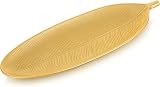 Hanobe Decorative Leaf Bowl Tray Gold Jewelry Dish Home Decor view 5