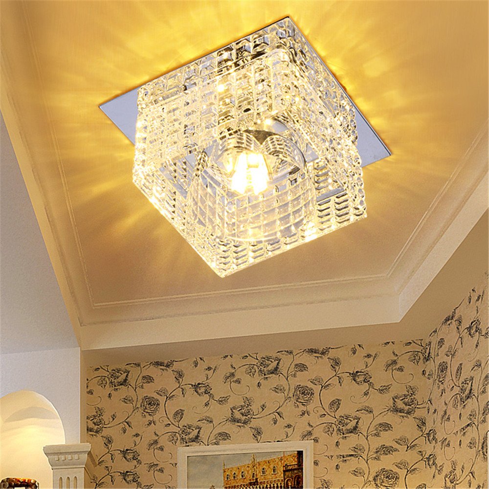 100 h45mm BRIGHTLLT Eingangslampe LED-Gang Korridor Wohnzimmer Kristall