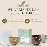 Sandy Leaf Farm Kintsugi Repair Kit with Gold Powder & Two Practice Bowls view 7