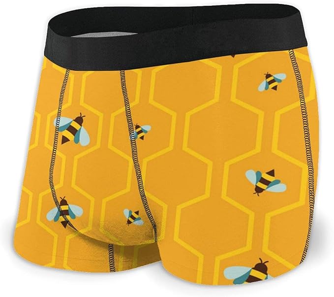 RISETRIAL Candy Corn Pattern Mens Comfort Boxer Briefs Printed